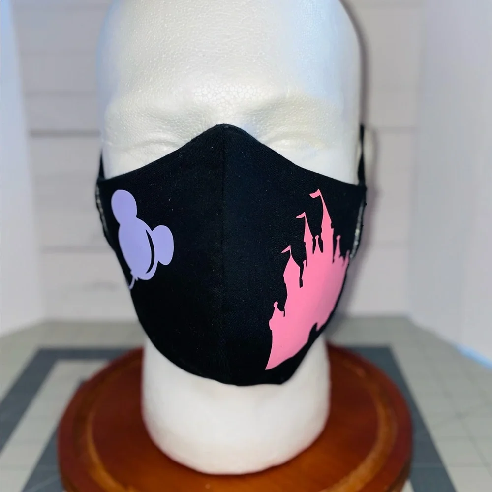 Disney castle Mickey balloon face mask glam